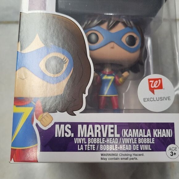 Marvel Pop! Ms. Marvel With Peace Sign Kamala Khan NEW IN BOX #190 - Picture 6 of 7